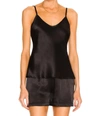 ENZA COSTA BIAS CAMI TOP IN BLACK