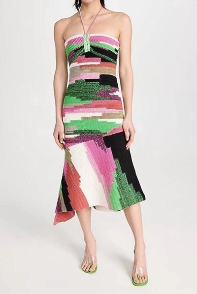 A.l.c Nova Crochet Halter Maxi Dress In Multi | ModeSens