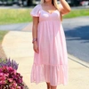 ANDREE BY UNIT DRESS IN LIGHT PEACH