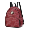 MKF COLLECTION BY MIA K PALMER VEGAN LEATHER SIGNATURE LOGO-PRINT WOMEN'S BACKPACK