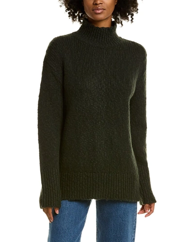 Vince Wool, Cashmere, & Silk-blend Sweater In Green