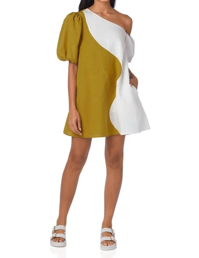 Crosby By Mollie Burch Raleigh Dress In Golden Hour Colorblock