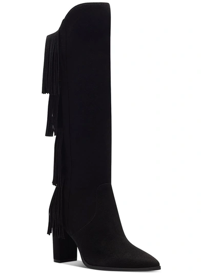 Inc Yomesa Womens Fringe Pointed Toe Knee-high Boots In Multi