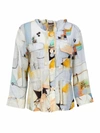 Dolcezza Women's Untitled 9 Linen Jacket In Multi In Multi
