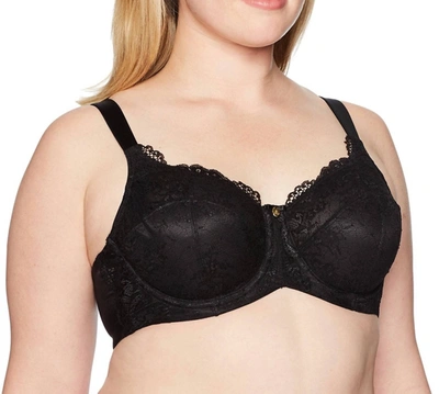 Curvy Couture Everyday Glamour Unlined Bra In Black