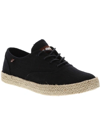 Lamo Carey Womens Canvas Espadrille Casual And Fashion Sneakers In Black