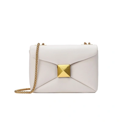 Tiffany & Fred Smooth Nappa Leather Shoulder Bag In White