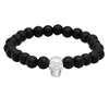 Max + Stone Black Onyx Skull Stretch Bracelet, 7 Inhes In Black