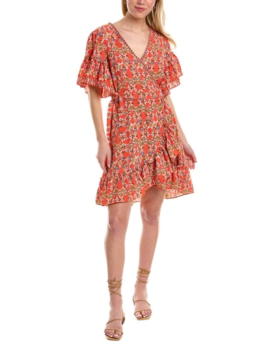 Max Studio Floral Print Wrap Ruffle Dress In Multi | ModeSens