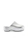 SIMON MILLER BUBBLE CLOG SANDAL IN SILVER