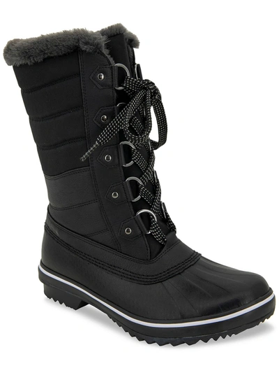 Jbu By Jambu Siberia Womens Cold Weather Leather Winter & Snow Boots In Black