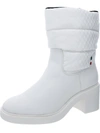 Franco Sarto Snow Womens Faux Leather Pull On Winter & Snow Boots In Multi