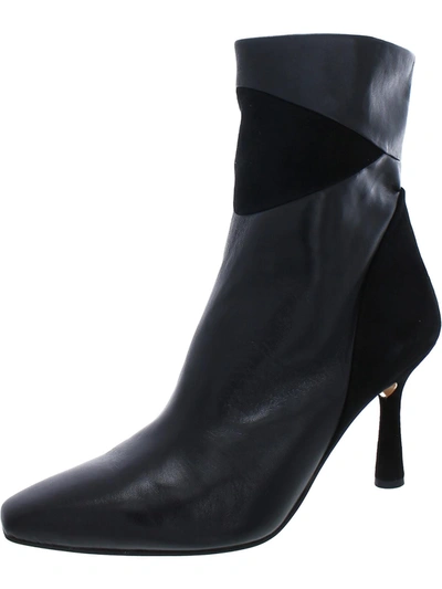 Franco Sarto Milinda Womens Leather Square Toe Mid-calf Boots In Black