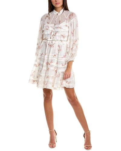 Zimmermann Zimmerman Tiered Mini Dress In White