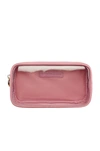 STONEY CLOVER LANE CLEAR SMALL POUCH IN MAUVE