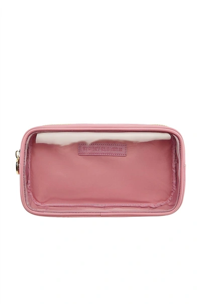 Stoney Clover Lane Clear Small Pouch In Mauve In Pink