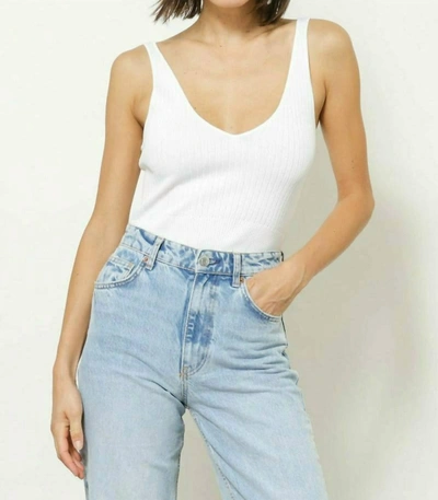 Line And Dot Lynn Tank Top In White