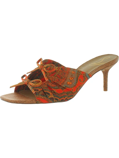 Sam Edelman Velma Womens Leather Slip On Flat Sandals In Multi