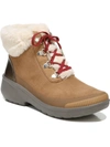 Bzees Keeper Womens Faux Fur Lined Comfort Ankle Boots In Brown