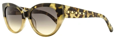 SWAROVSKI WOMEN'S CAT EYE SUNGLASSES SK0372 56F BEIGE HAVANA 53MM