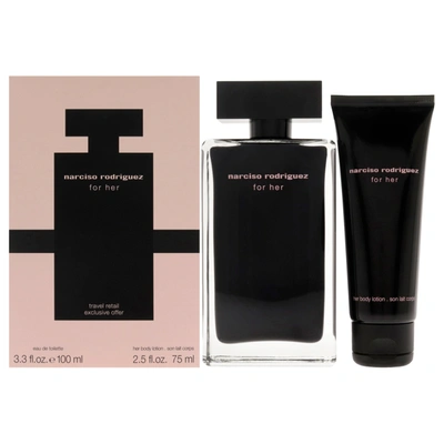 Narciso Rodriguez By  For Women - 2 Pc Gift Set 3.3oz Edt Spray, 2.5oz Body Lotion