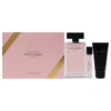 NARCISO RODRIGUEZ MUSC NOIR FOR HER BY NARCISO RODRIGUEZ FOR WOMEN - 3 PC SET 3.3OZ EDP SPRAY, 0.33OZ EDP SPRAY, 1.6OZ