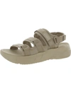 Asics Bondal Womens Faux Leather Open Toe Platform Sandals In Multi
