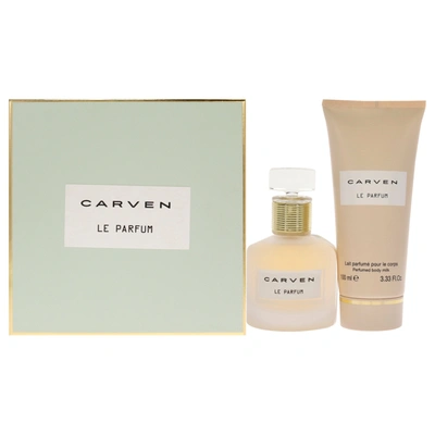 Carven Le Parfum By  For Women - 2 Pc Gift Set 1.66oz Edp Spray, 3.33oz Perfume Body Milk