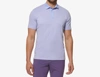 MIZZEN + MAIN MEN VERSA POLO SHIRT IN LAVENDER MULTI STRIPE