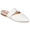 Journee Collection Collection Women's Tru Comfort Foam Narrow Width Stasi Mule In White