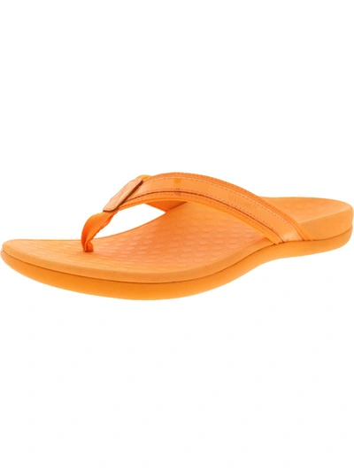 Vionic Tide Womens Flat Thong Sandals In Orange