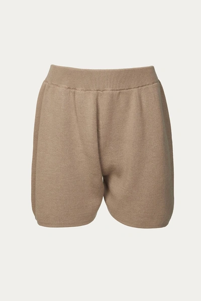 Mr Mittens Lounge Shorts In Almond In Beige