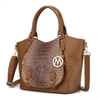 Mkf Collection By Mia K Jacqueline Signature Satchel Handbag In Multi