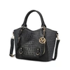 Mkf Collection By Mia K Jacqueline Signature Satchel Handbag In Black
