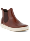 ECCO WOMENS LEATHER ANKLE CHELSEA BOOTS