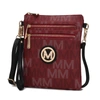 Mkf Collection By Mia K Gaia Milan M Signature Crossbody Handbag In White