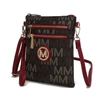 Mkf Collection By Mia K Gaia Milan M Signature Crossbody Handbag In Red