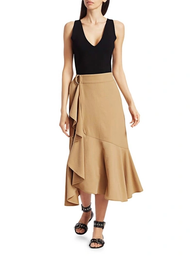 A.l.c Pierre Skirt In Beech In Brown