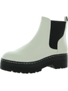 Mia Cayson D Womens Faux Leather Pull On Ankle Boots In Multi