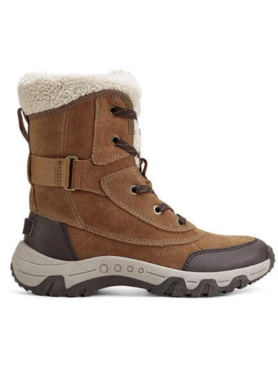 Easy Spirit Norte Womens Suede Faux Fur Winter & Snow Boots In Multi