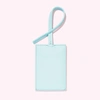 Stoney Clover Lane Textured Luggage Tag In Sky In Green