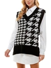 Kingston Grey Juniors Womens Short Sweater Two Piece Dress In Multi
