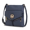 Mkf Collection By Mia K Tania Crossbody Vegan Leather Handbag In Blue
