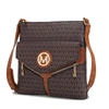 Mkf Collection By Mia K Tania Crossbody Vegan Leather Handbag In Brown