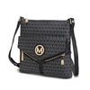 Mkf Collection By Mia K Tania Crossbody Vegan Leather Handbag In Black
