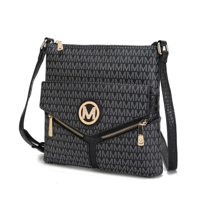 Mkf Collection By Mia K Tania Crossbody Vegan Leather Handbag In Black