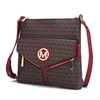 Mkf Collection By Mia K Tania Crossbody Vegan Leather Handbag In Red