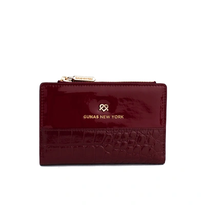 Gunas New York Madison Wallet In Red