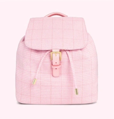 Stoney Clover Lane Shimmer Woven Backpack In Pink
