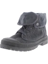 Very G In Charge Womens Tie Round Toe Mid-calf Boots In Black